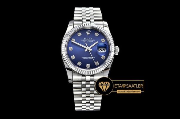 RDJ0267B - DateJust Jub Flt SSSS Dark Blue Diam BP A3135 Mod - 11.jpg